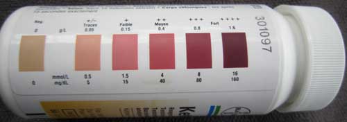 Ketostix Colour Chart